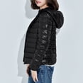 thumbnail image 4 of RKSTN Puffer Jacket Womens Winter Fashion Solid Color Lightweight Hooded Short Korean Style Jacket Plus Size Full Zipper Warm Jacket with Pockets, 4 of 7