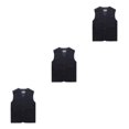 thumbnail image 3 of Youkk Classic And Versatile Dad Wear Waistcoat With Multiple Pockets Multi-pockets Dark Blue XXL 3Set, 3 of 6