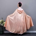 thumbnail image 3 of Princess Capes Colorful Sequins Cloak for Girls-Halloween Birthday Party Costumes Dress up, 3 of 5