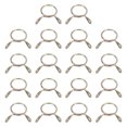 thumbnail image 1 of Uxcell Fuel Line Hose Clips, 18Pack 11.5mm Zinc Plated 65Mn Steel Tubing Spring Clamps, 1 of 7