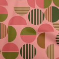 thumbnail image 1 of oneOone Silk Tabby Pink Fabric Geometric Sewing Material Print Fabric By The Yard 42 Inch Wide, 1 of 4