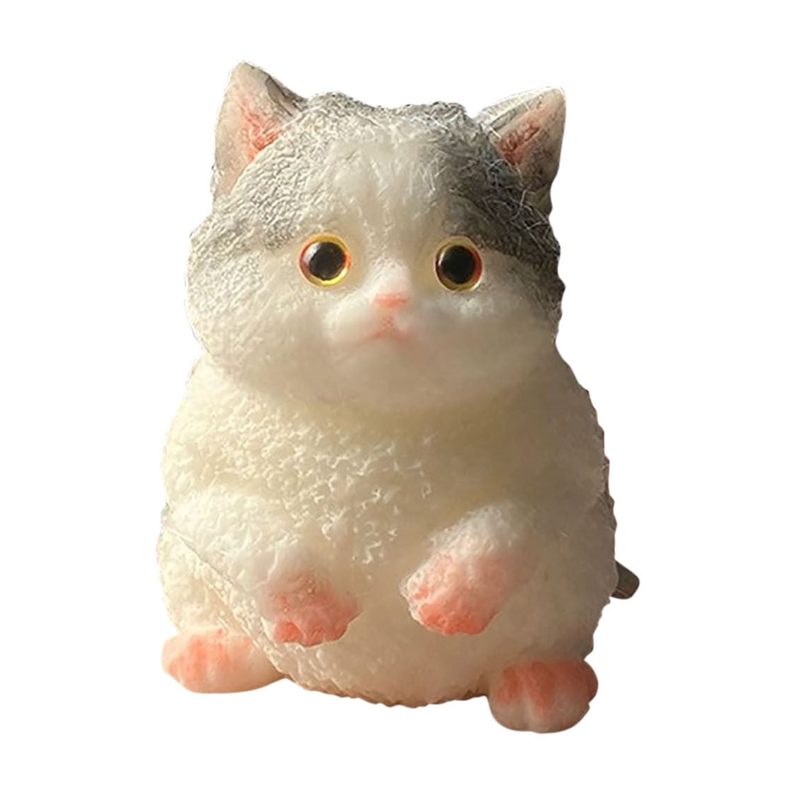 Squishy Chat Balle Anti-Stress Lot de 6 – Jouet Anti Stress en Silicone Souple, Balle Sensorielle Mignon en Forme de Chat pour Enfants et Adultes, Cadeau Relaxant