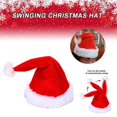 thumbnail image 1 of Musical Dance Christmas Santa Fur Hat Singing Dancing Moving Electric Patchwork, 1 of 3
