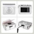 thumbnail image 4 of ORUYROP Case for Fuji Instax Mini EVO Instant Camera-PU Leather Mini EVO Protective Case in Lychee Texture Horizontal Style-with Adjustable Shoulder Strap-Silver, 4 of 7