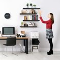 thumbnail image 3 of Sorbus Wall Mounted Floating Shelves for Wall Décor - Large 24 Inch, 3 Pack, Black, 3 of 6