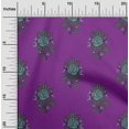 thumbnail image 1 of oneOone Cotton Poplin Fabric Leaves & Floral Block Print Sewing Fabric BTY 56 Inch Wide, 1 of 4