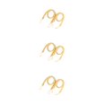 thumbnail image 3 of Shengyu 1/2/3/5 2 Pieces Home Hotel Polyester Curtain Holdback Living Room Bedroom Drape Tieback Decorative Holder Waved Rope Decor Gold 3PCS, 3 of 6