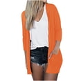 thumbnail image 4 of AherBiu Womens Cardigan Tops Long Sleeve Open Front Mid-Long Outwear with Pockets Spring Clothes, 4 of 6