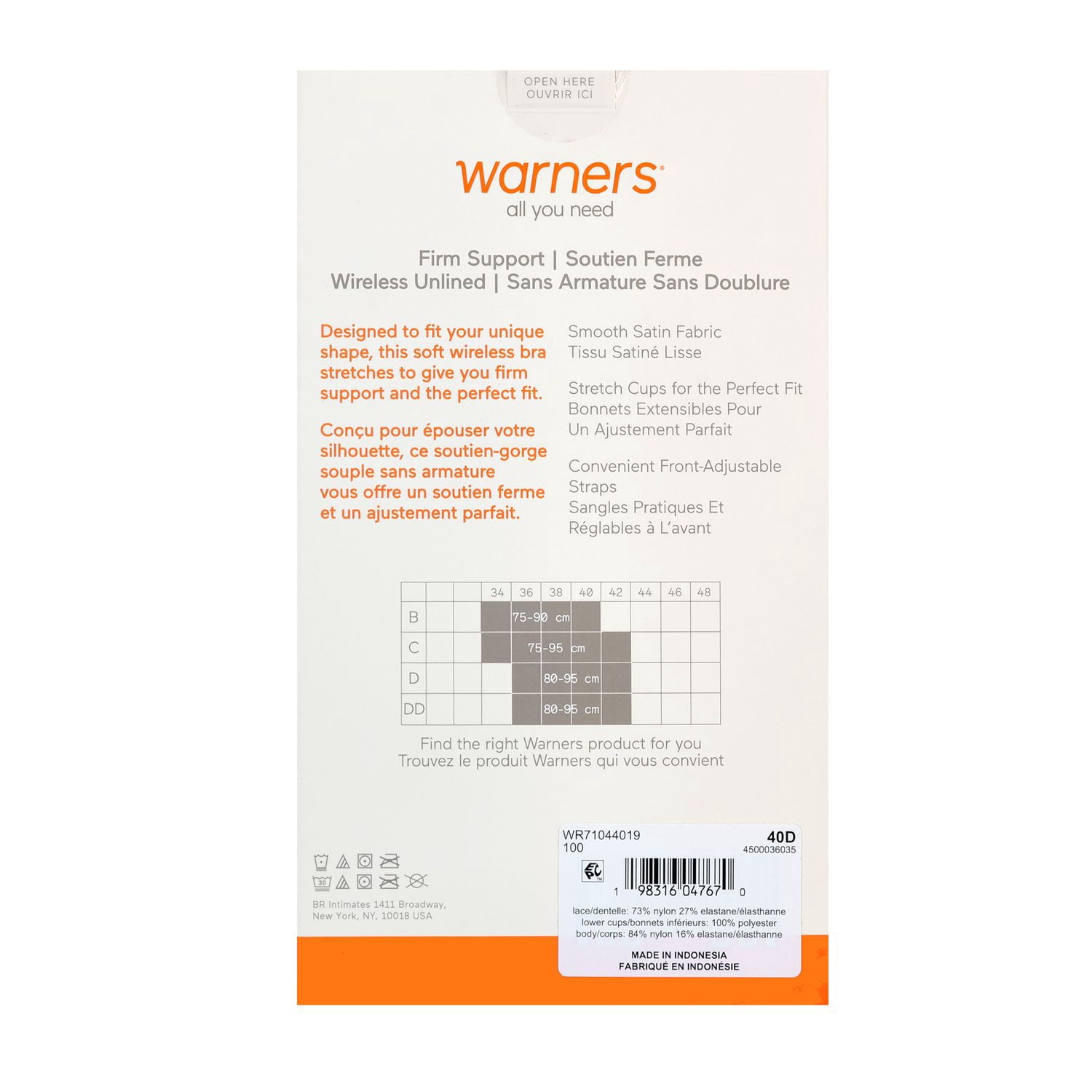 Warner's Women's Wire-Free Firm Support Bra