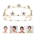 thumbnail image 2 of EeaseCA Alloy Stars Goddess Crown Headband Bridal Headpiece Tiara Wedding Accessory, 2 of 8