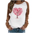 thumbnail image 2 of Meichang Chandails pour Femmes Chandail de la Saint-Valentin pour Femmes Chandail Graphique Cœur d'Amour Manches Longues Col Rond Chandail de Fête en Liquidation Cadeaux de la Saint-Valentin, 2 of 4