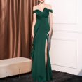 thumbnail image 1 of UPPADA Wedding Guest Dresses for Women One Shoulder Ruched Formal Evening Dress Wrap Ruffle Hem Dress Halter Bodycon Maxi Dress High Waist Party Prom Gown Cocktail Dress Deals Today, 1 of 4