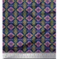 thumbnail image 1 of Soimoi Poly Georgette Fabric Aztec Geometric Decor Fabric Printed Yard 42 Inch Wide, 1 of 3