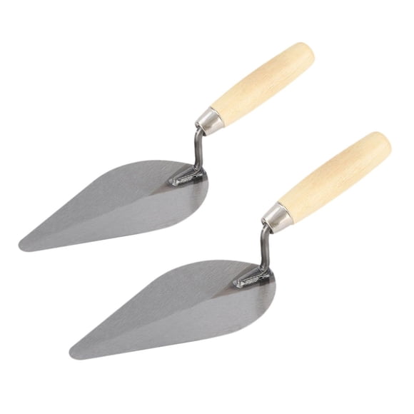 Zorion 2 Pieces Concrete Trowel Masonry Hand Tool Equipped with Solid Carbon Steel Blade and Non Slip Handle for Tile Setting Cement Application Bricklaying Suitable for Garden Workshop 2505T150
