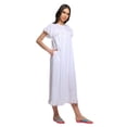 thumbnail image 4 of Moomaya Nuisette à Manches Courtes pour Femmes, Tenue de Nuit en Coton Uni, 4 of 5