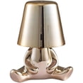 thumbnail image 1 of Mistaha Lampe de Bureau Penseur Doré avec Commande Tactile, Fonction à Intensité Réglable - Lumière Trois Couleurs - Style Pose Assise [8048], 1 of 6