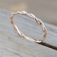 thumbnail image 5 of Up to 65% Off Twisted Shape Diamond engagement stacking Matching Band anniversary Necklace Rings Earring Jewelry on Clearance, 5 of 5