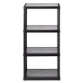 thumbnail image 3 of Gracious Living 4 Shelf Fixed Height Light Duty Storage Unit, Black (4 Pack), 3 of 10