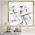 thumbnail image 3 of Ballerines Aquarelle Danse I - Toile Encadrée Campagnarde Française, 3 of 3