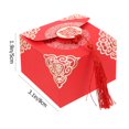 thumbnail image 3 of EIGTHTAIL 20 Pcs Chinese Candy Box Boxes for Cookies with Lids Shirt Presents Gift Bulk Baby Bride Red, 3 of 8