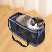 Small Pet Carrier Bag Airline Approved Travel Purse Ventilated Soft Mesh Cat Carrier for Kittens Puppy, Lightweight Shoulder Tote for Hiking Shopping