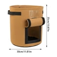 thumbnail image 2 of 1 Pack Potato Growing Bag with Handles and Window for Vegetables Non woven Fabric Material, 2 of 3