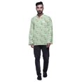 thumbnail image 1 of Atasi Kurta Décontractée Imprimée à Col Chinois Chemise Ethnique Kurta Courte pour Homme Tunique, 1 of 5