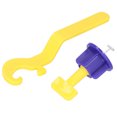 thumbnail image 1 of Tile Levelling System, Floor Leveler Stainless Steel PP Durable Accurate Adjustment Easier Installation  For Home Blue Yellow, 1 of 8