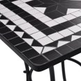 thumbnail image 3 of vidaXL Mosaic Bistro Table Black and White 60 cm Ceramic, 3 of 5