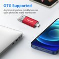 thumbnail image 3 of THKAILAR 32GB Fat32 USB C Flash Drive OTG High Speed for Store Data- USB 3.1 Thumb Drive C Jump Drive- Compatible with Samsung Mac Pro Laptops Tablets PC(Red), 3 of 5