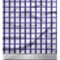 thumbnail image 1 of Soimoi Purple Poly Georgette Fabric Window Pane Check Print Fabric by the Yard 52 Inch Wide, 1 of 3