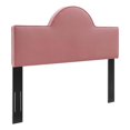 thumbnail image 2 of Modway Dawn Full/Queen Modern Performance Velvet Headboard in Dusty Rose, 2 of 10
