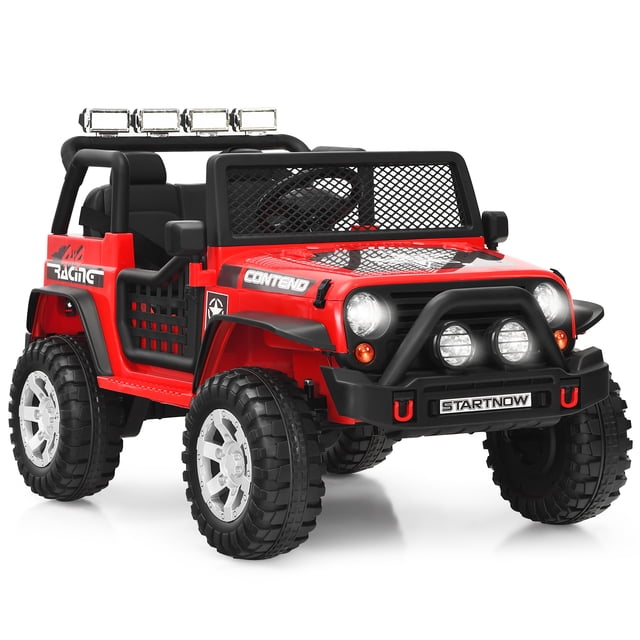 Patiojoy Kids Ride on Truck 12V Electric Truck w/Remote Control Battery Powered Ride on Toy Car Red