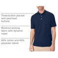 thumbnail image 4 of Hanes Polo FreshIQ X-Temp pour Hommes, m, Marine, 4 of 7