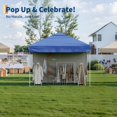 thumbnail image 4 of Bingirl Blue Instant Pop Up Canopy Tent with 4 Side Walls, 4 of 7