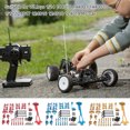 thumbnail image 1 of Front Rear Swing Arm RC Truck Steering Cup Link Rod Bearing Drive ShaftUpgrade Modified Kit Replacement for WLtoys 144010 144001 Gold, 1 of 6