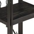 thumbnail image 3 of vidaXL 3-Tier Bookcase Black 40x30x80 cm Solid Mango Wood, 3 of 5
