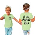 thumbnail image 1 of Aboser Idée de PAPA T-Shirts pour Enfants pour Filles de 3 à 14 Ans T-Shirts à Manches Courtes pour Tout-Petits Garçons Coton Blouses Graphiques Décontractées Col Rond Hauts d'Été T-Shirt, 1 of 5