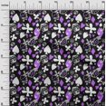 thumbnail image 3 of oneOone Coton Cambric Violet Robe de Poker Tissu Tissu Imprimé par la Cour 42 Pouces de Large, 3 of 4