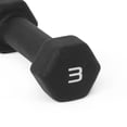 thumbnail image 3 of CAP Barbell, Black Neoprene Dumbbell, 3lb Single, 3 of 6
