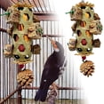 thumbnail image 3 of Natural Bird Chew Toy for Parrots Enrichment with Corn Husk and Starfruit Shredding for Foraging Exercise and Interactive Pecking Entertainment, 3 of 5