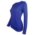 thumbnail image 3 of MeetoTime Womens T-Shirt Basic Long Sleeve Crew Neck Solid Color Tee Tops Blouse Casual Tunic Tops, 3 of 4