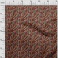 thumbnail image 3 of oneOone Polyester Spandex Brown Fabric Tropical Leaf Sewing Craft Projects Fabric Prints By Yard 56 Inch Wide, 3 of 5