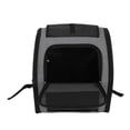 thumbnail image 3 of Dog Backpack Carrier, Foldable Sun Visor Breathable Built In  4 Ventilation Grids Adjustable Cat Traveler Backpack  For Small Medium Pets For Travel Purple,Grey, 3 of 8