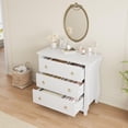 thumbnail image 1 of Commode à 3 Tiroirs, Coffre de Rangement en Bois de 29,3 Po de Hauteur pour Chambre, Salon et Entrée, 1 of 8