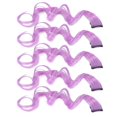 thumbnail image 1 of Hair Extension Synthetic, 5pcs Hair Extension Colorful Curling   For Party For Prom Purple,Greyish Green,Grapefruit Pink,Gray, 1 of 8