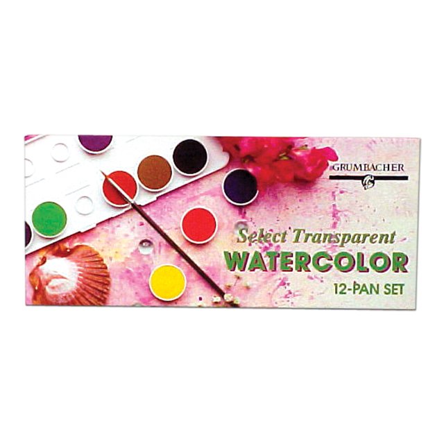 CHARTPAK , INC. WCT12SET Ensemble de Poêles Aquarelle Transparentes 12 Couleurs