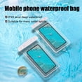 thumbnail image 4 of Fridja Waterproof Phone Pouch, Clear Screen Floatable Waterproof Phone Pouch, Universal Waterproof Cell Phone Case, Underwater Photography for Swimming, Rafting, Diving, 8.07×4.13in, White, 4 of 6