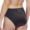 thumbnail image 2 of Carole Martin Comfort High Cut Full Coverage Womens Brief Hipster Panty Style 8002 Black Small, 2 of 4