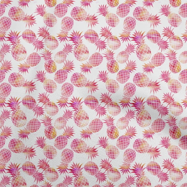 oneOone Viscose Chiffon Rose Tissu Fruits Matière de Robe Tissu Imprimé Tissu au Mètre 42 Pouces de Large